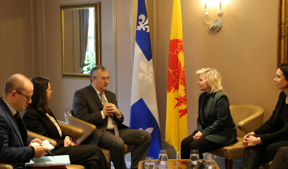 Rencontre avec Mme Biron, Ministre des relations internationales et de la francophonie Biron / © Délégation générale Wallonie-Bruxelles au Québec
